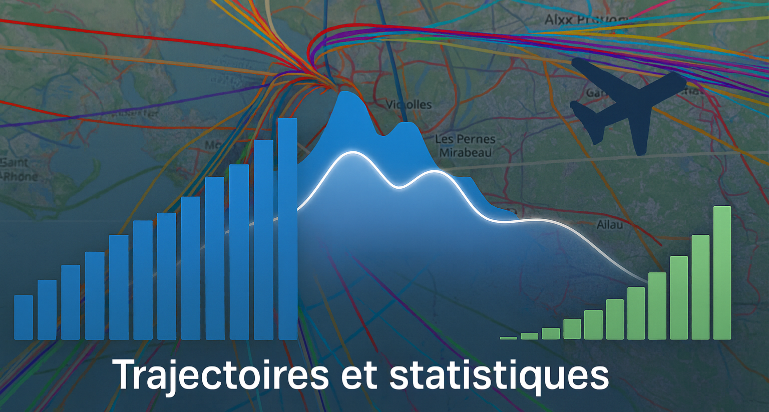 Trajectoires et statistiques par commune